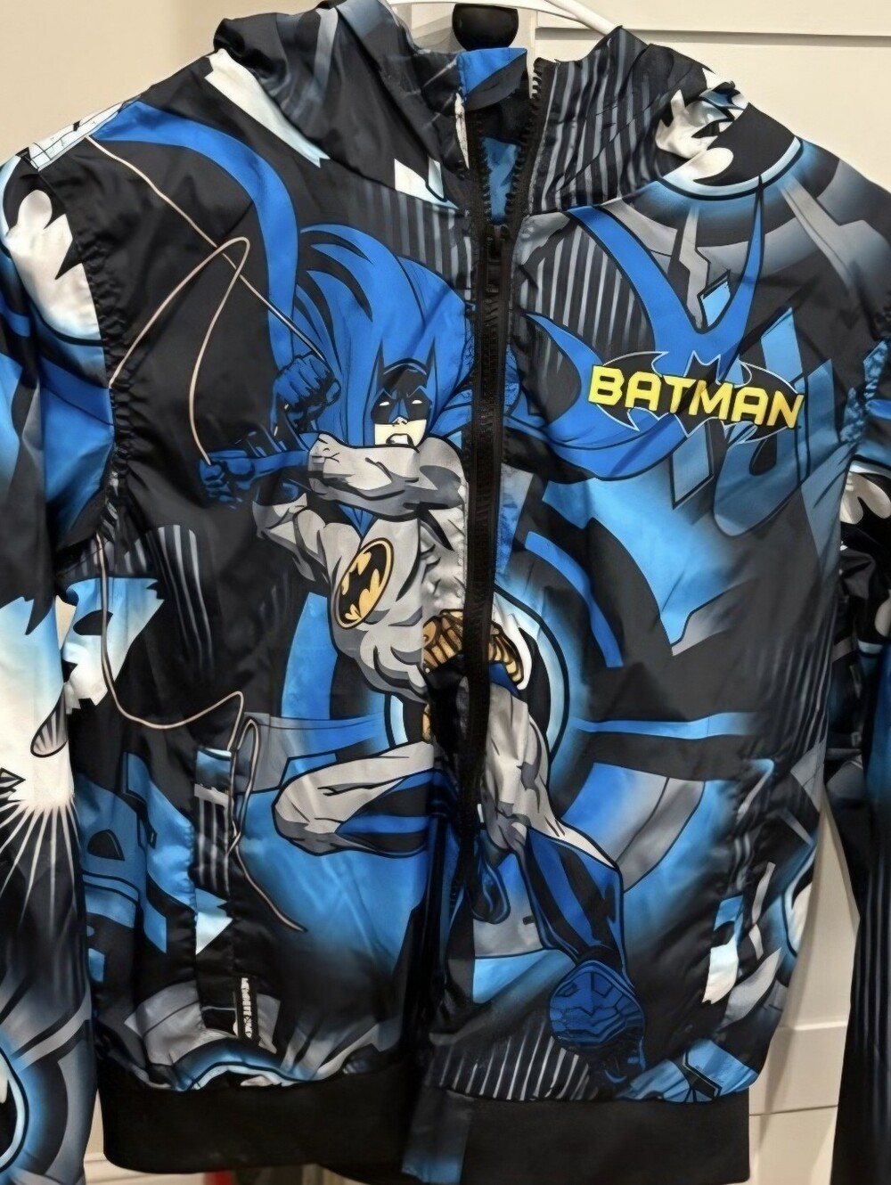 Members Only Kids Batman Jacket with Black and Blue Accents